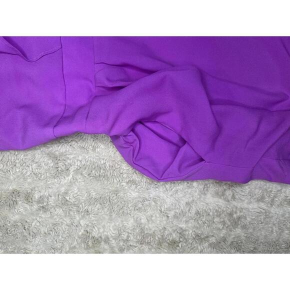 Express Barbiecore feminine ruffled sleeveless zip front romper Size 6 - Picture 6 of 8